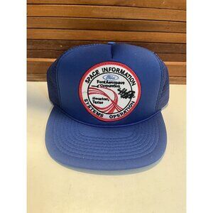 Vintage NWOT Snapback Space Information Ford Aerospace Mesh Trucker Hat Sys Ops